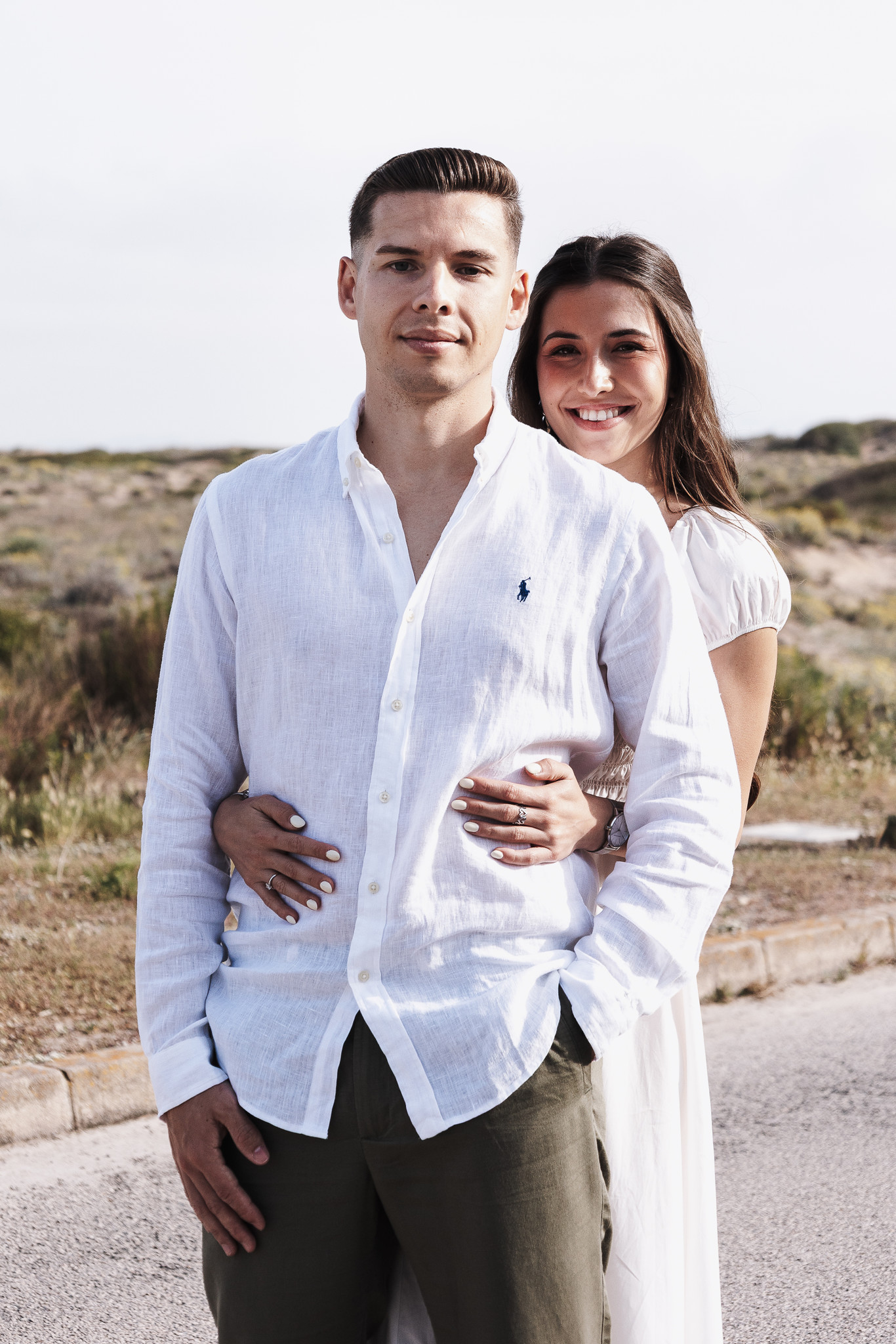 Detalle editorial de una pareja